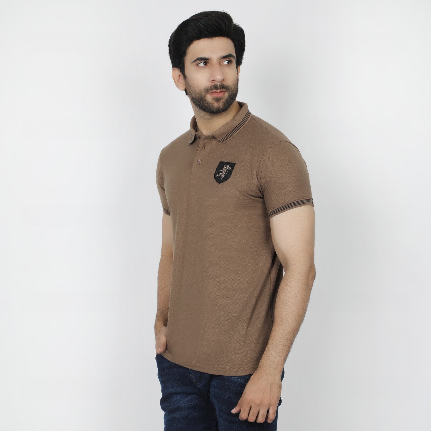 Men's Half Sleeves Polo T-Shirt - Brown, Men's T-Shirts & Polos, Chase Value, Chase Value