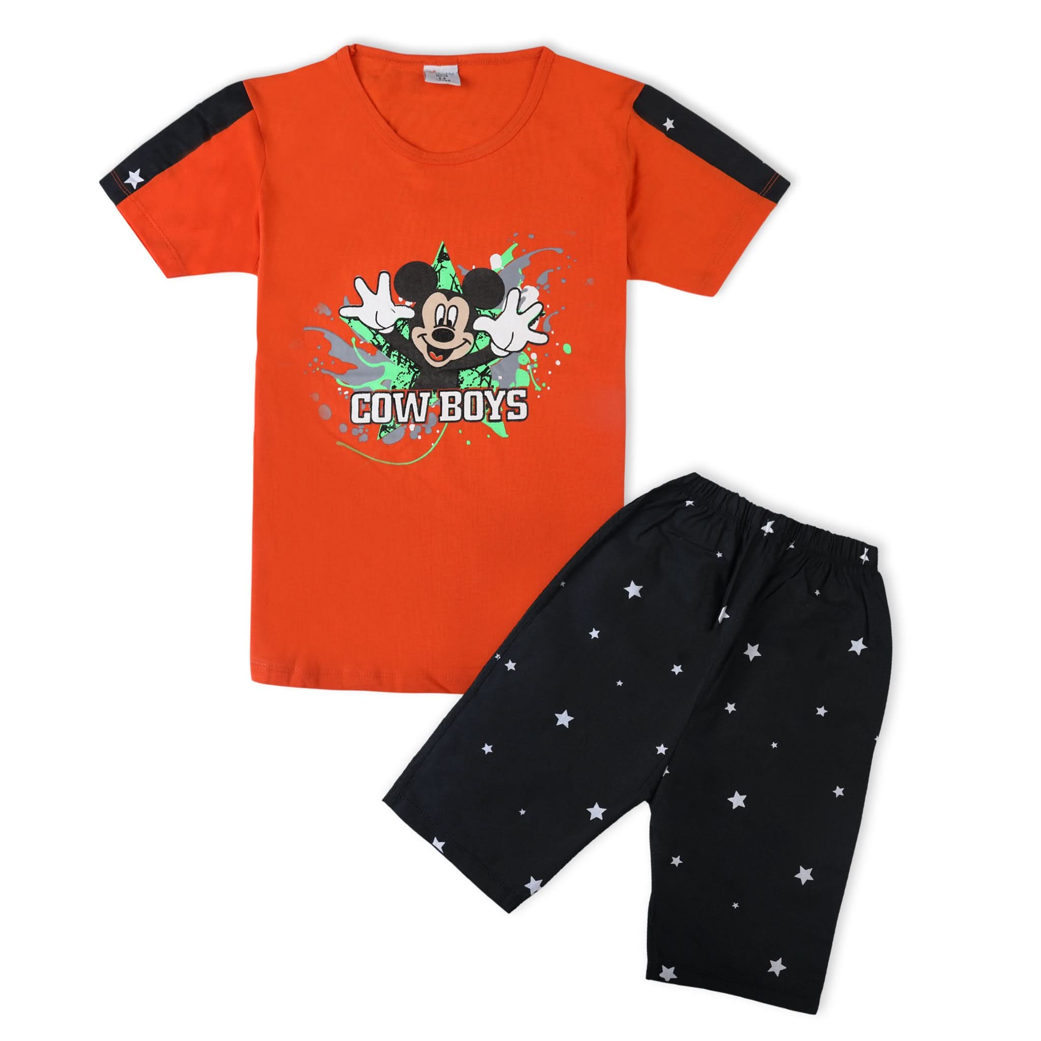 Valuable Boys Half Sleeves Short Suit - Orange, Boys Sets & Suits, Chase Value, Chase Value