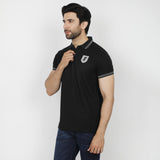 Men's Half Sleeves Polo T-Shirt - Black, Men's T-Shirts & Polos, Chase Value, Chase Value