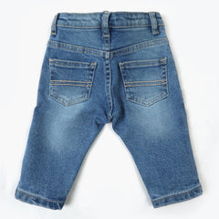 Eminent Newborn Boys Denim Pant - Mid Blue, Newborn Boys Shorts & Pants, Eminent, Chase Value