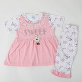 Girls Half Sleeves Suit - Baby Pink, Girls Suits, Chase Value, Chase Value
