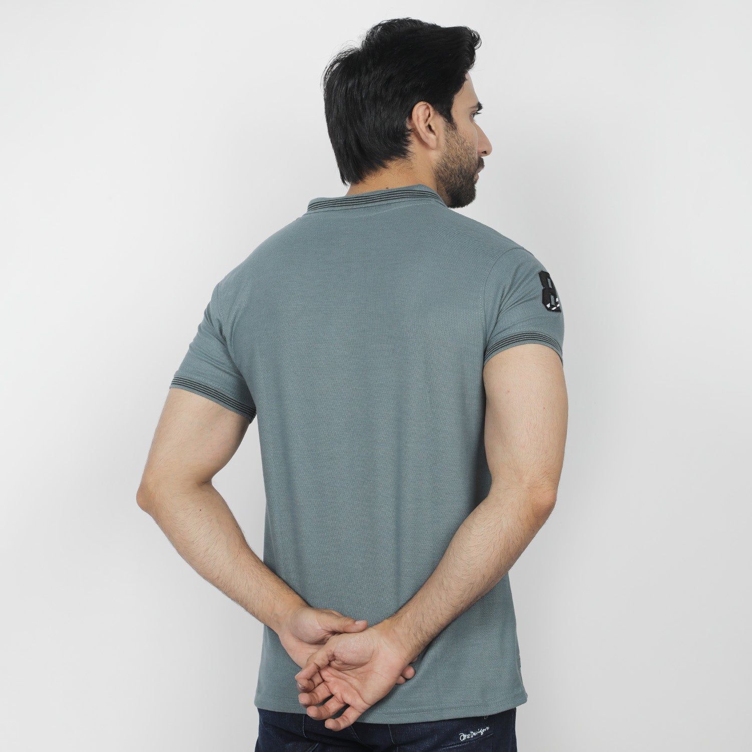 Men's Half Sleeves Polo T-Shirt - Steel Grey, Men's T-Shirts & Polos, Chase Value, Chase Value