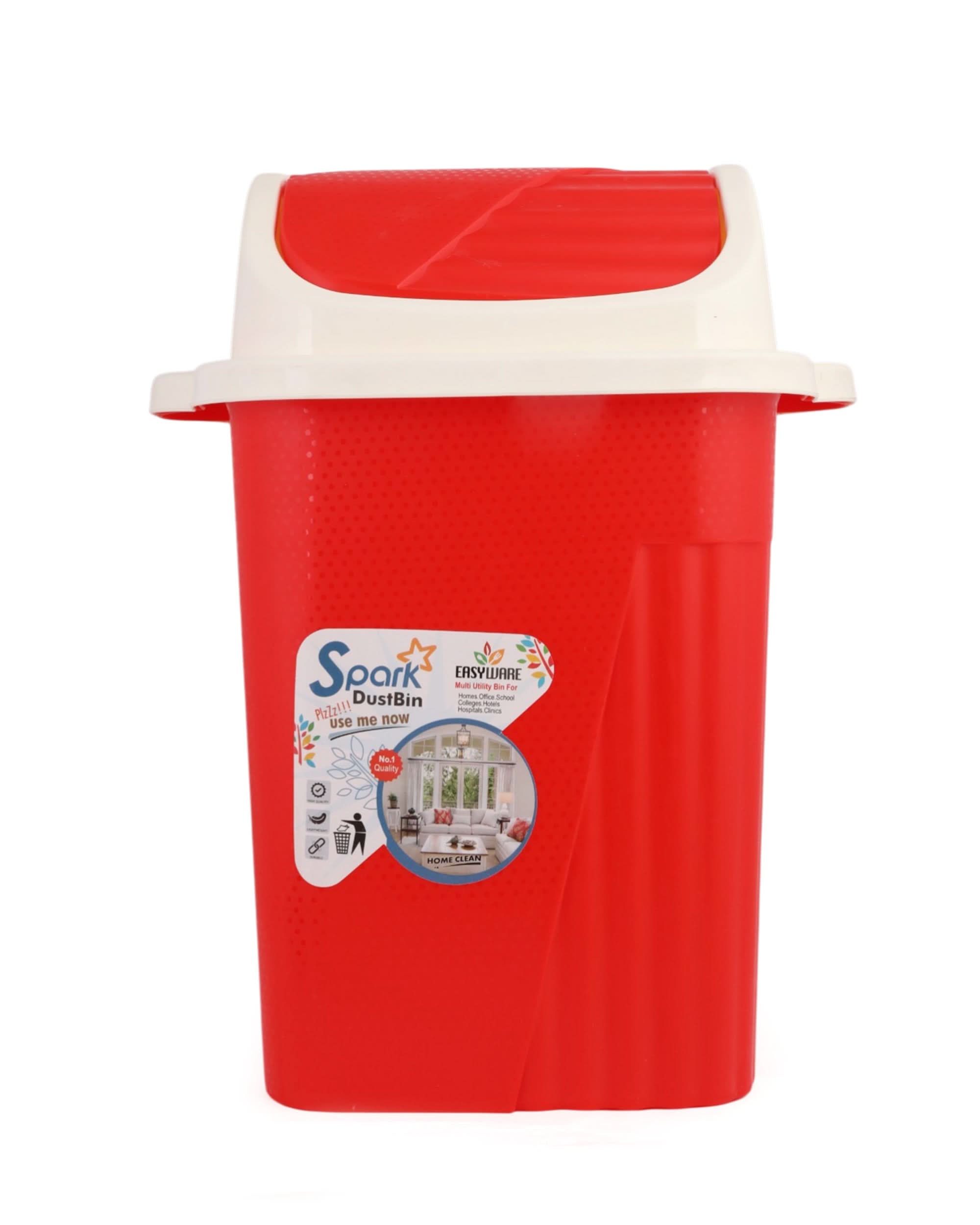 Belli Plastic Spark Dustbin – Large, Home Cleaning Supplies, Chase Value, Chase Value