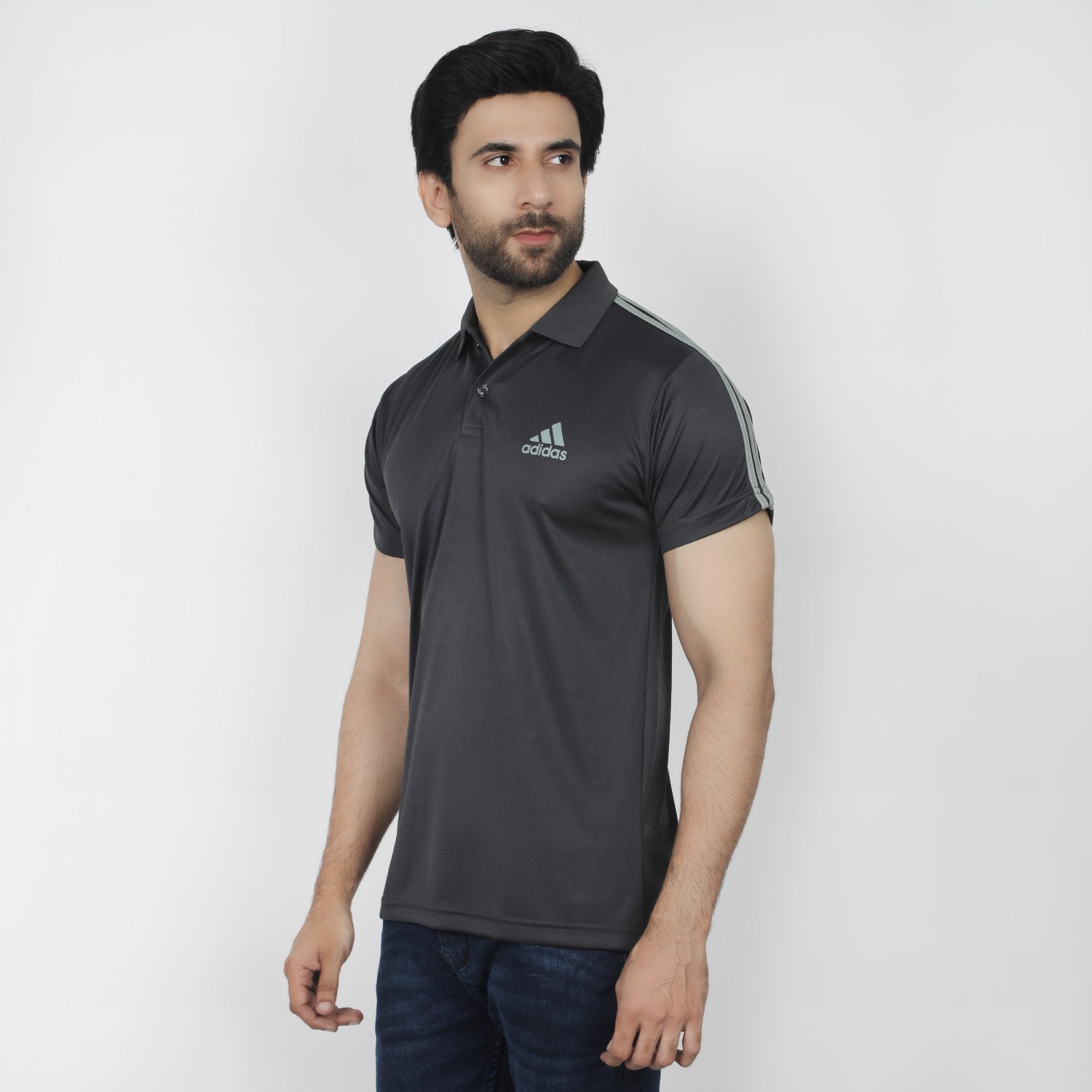 Men's Half Sleeves Polo T-Shirt - Grey, Men's T-Shirts & Polos, Chase Value, Chase Value