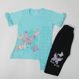 Girls Half Sleeves Suit - Light Blue, Girls Suits, Chase Value, Chase Value