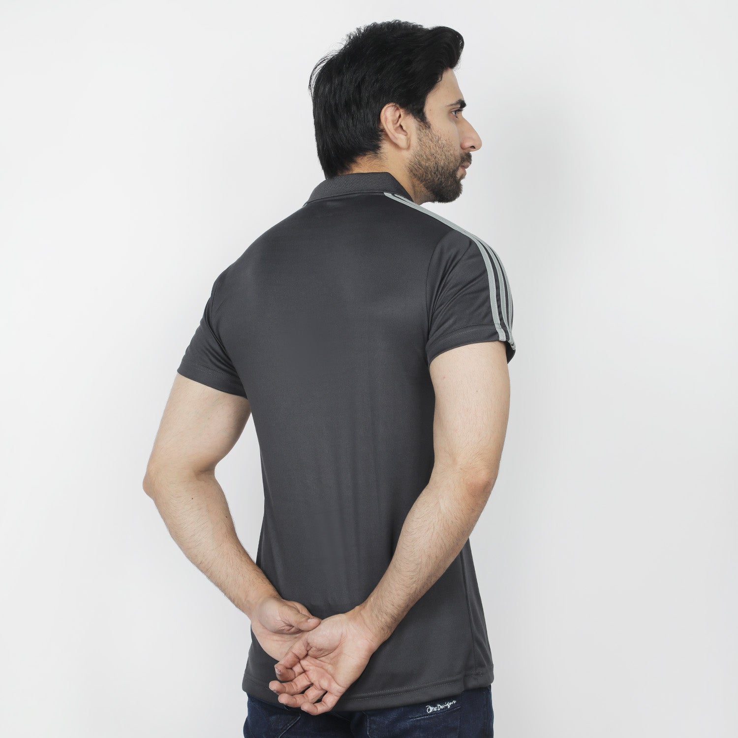 Men's Half Sleeves Polo T-Shirt - Grey, Men's T-Shirts & Polos, Chase Value, Chase Value