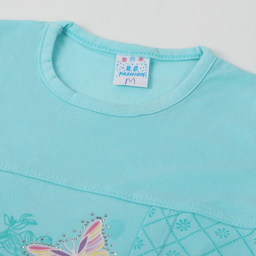 Girls Half Sleeves Suit - Light Blue, Girls Suits, Chase Value, Chase Value