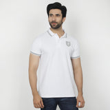 Men's Half Sleeves Polo T-Shirt - White, Men's T-Shirts & Polos, Chase Value, Chase Value