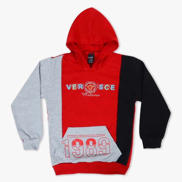 Boys Hoodie T-Shirt - Red, Boys Hoodies & Sweat Shirts, Chase Value, Chase Value