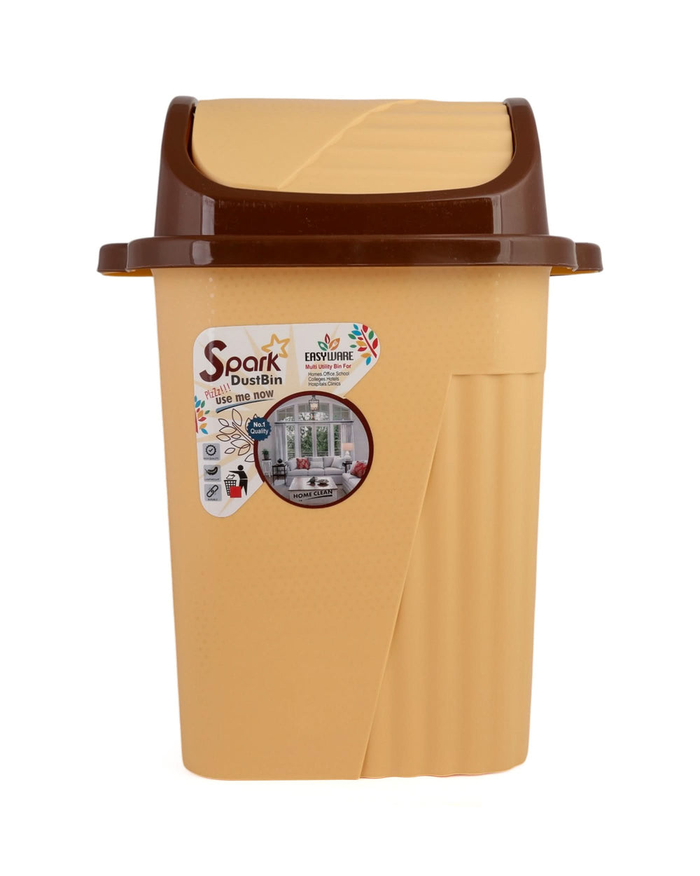 Belli Plastic Spark Dustbin – Large, Home Cleaning Supplies, Chase Value, Chase Value