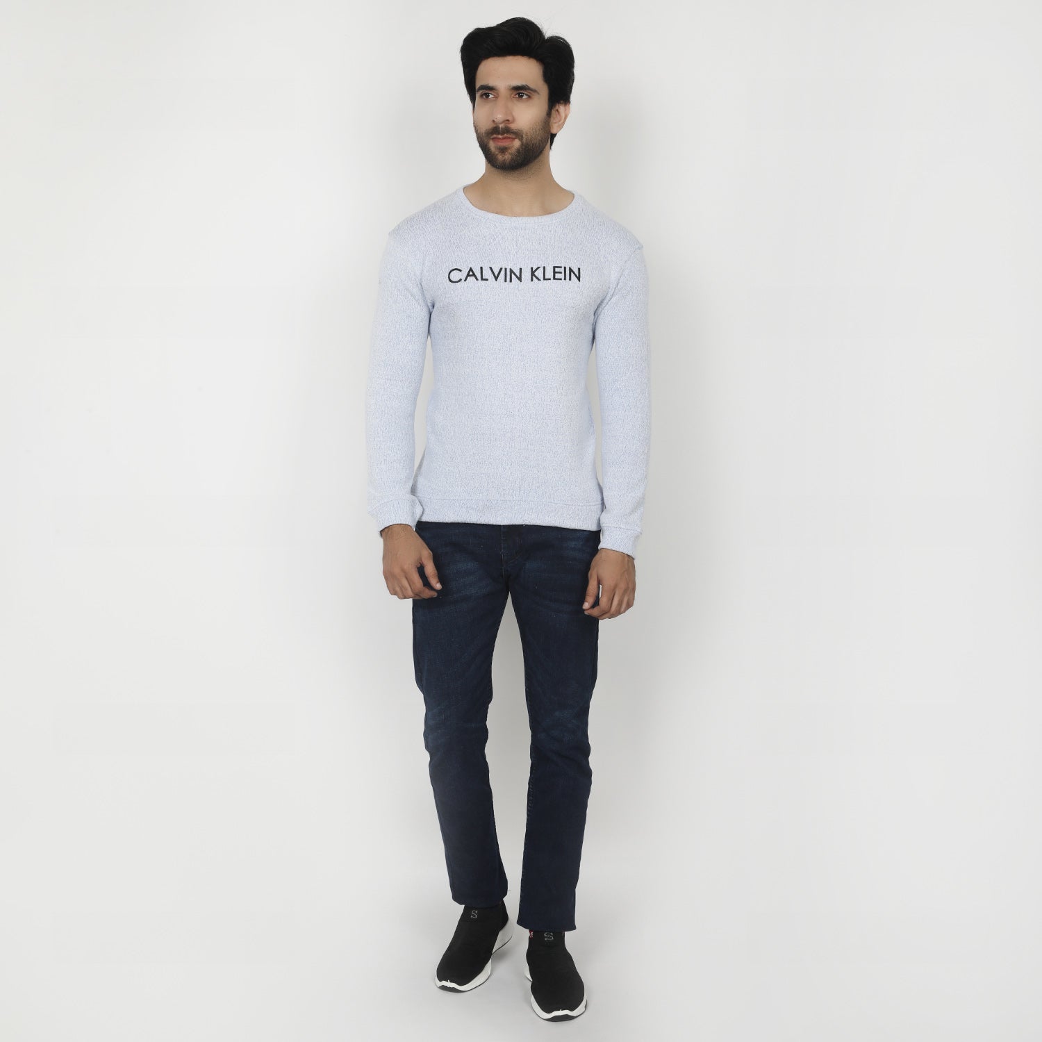 Men's Full Sleeves Sweat Shirt - Light Blue, Men's Sweater & Sweat Shirts, Chase Value, Chase Value