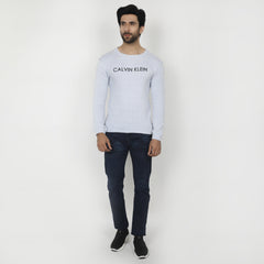 Men's Full Sleeves Sweat Shirt - Light Blue