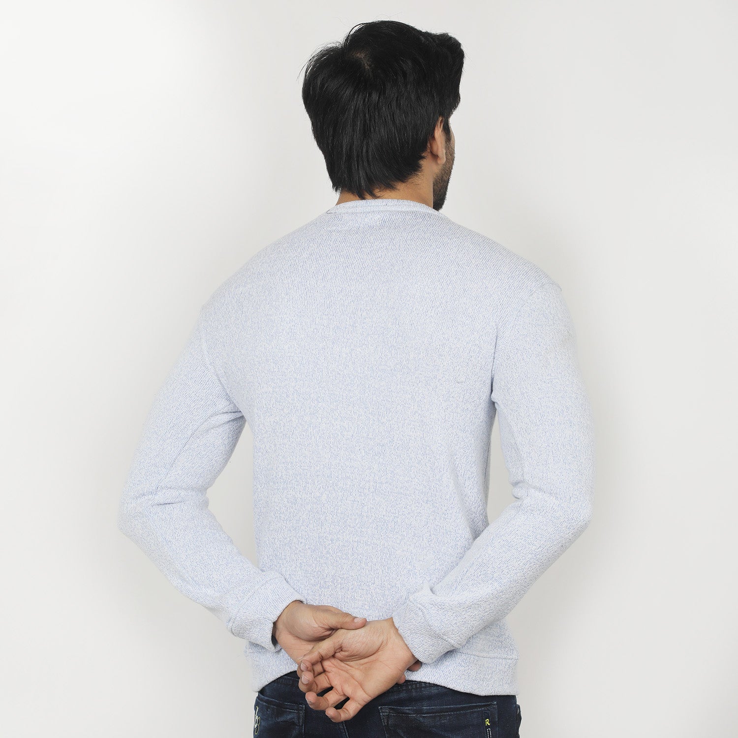 Men's Full Sleeves Sweat Shirt - Light Blue, Men's Sweater & Sweat Shirts, Chase Value, Chase Value
