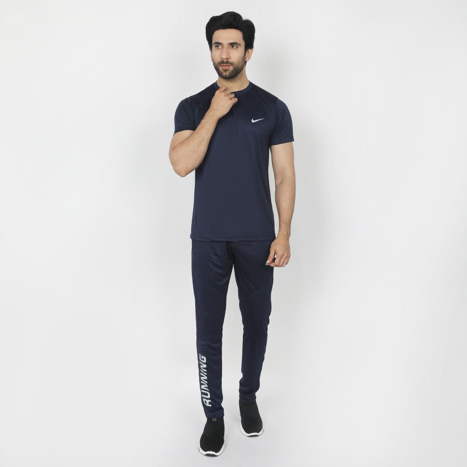 Men's Half Sleeves Track Suit - Navy Blue, Men's Track Suits, Chase Value, Chase Value