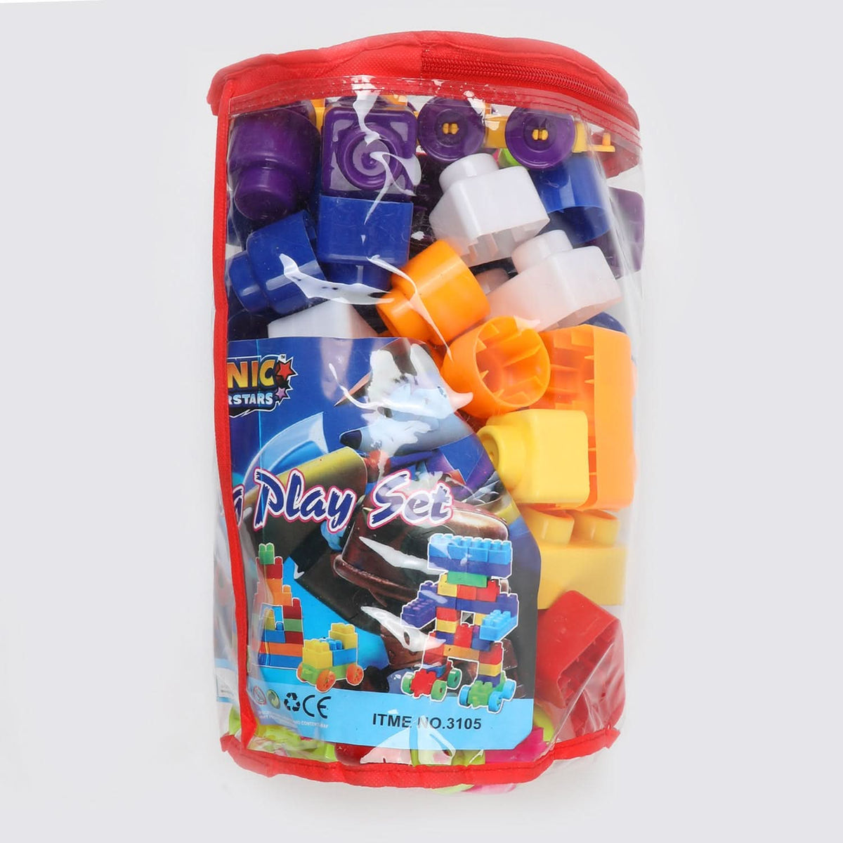 Kids Block Bag 88 Pcs - Multi Color, Kids Blocks & Building Toys, Chase Value, Chase Value