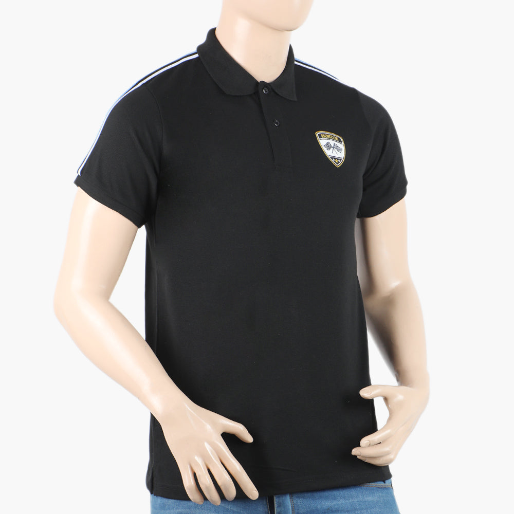 Men's Polo Half Sleeves T-Shirt - Black, Men's T-Shirts & Polos, Chase Value, Chase Value