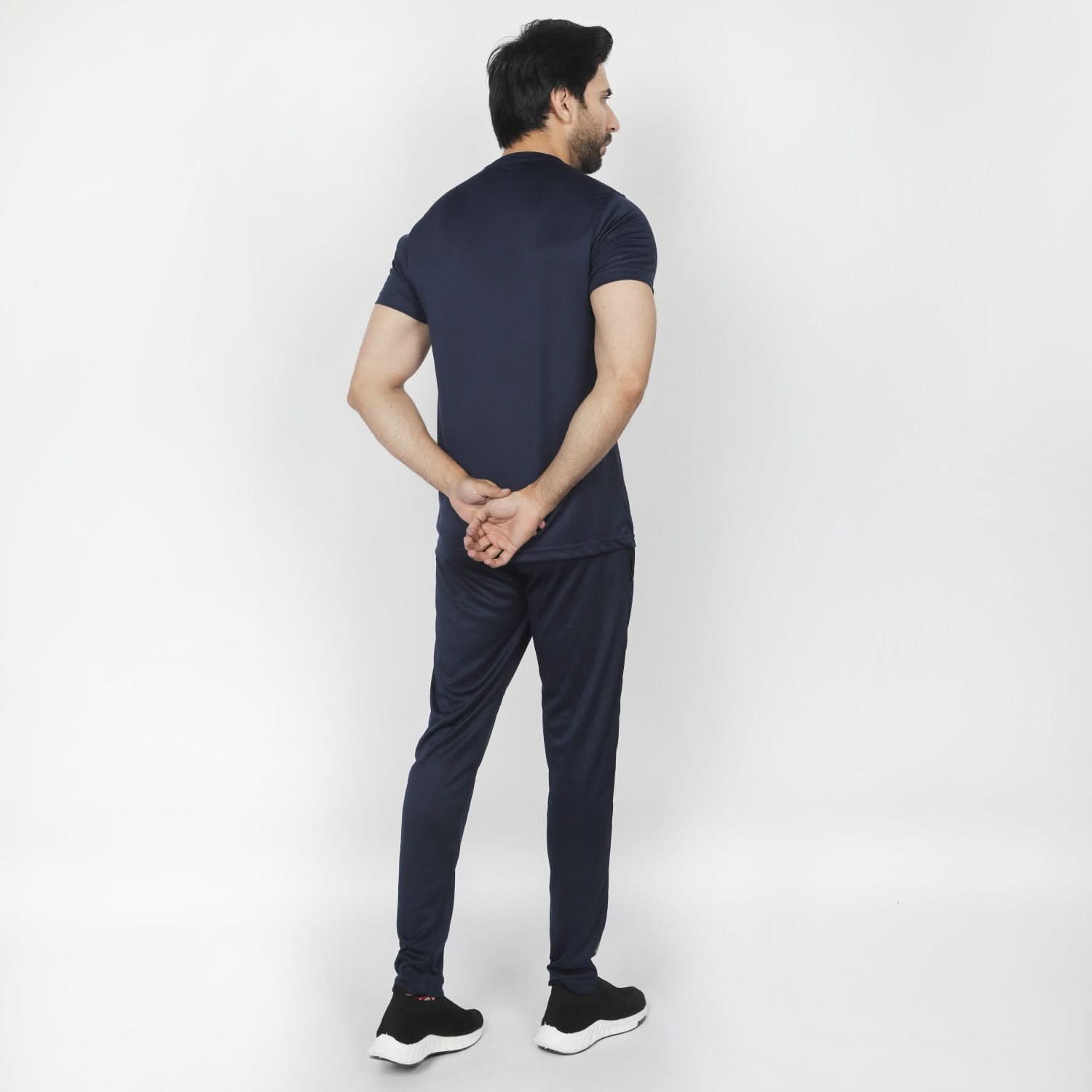 Men's Half Sleeves Track Suit - Navy Blue, Men's Track Suits, Chase Value, Chase Value