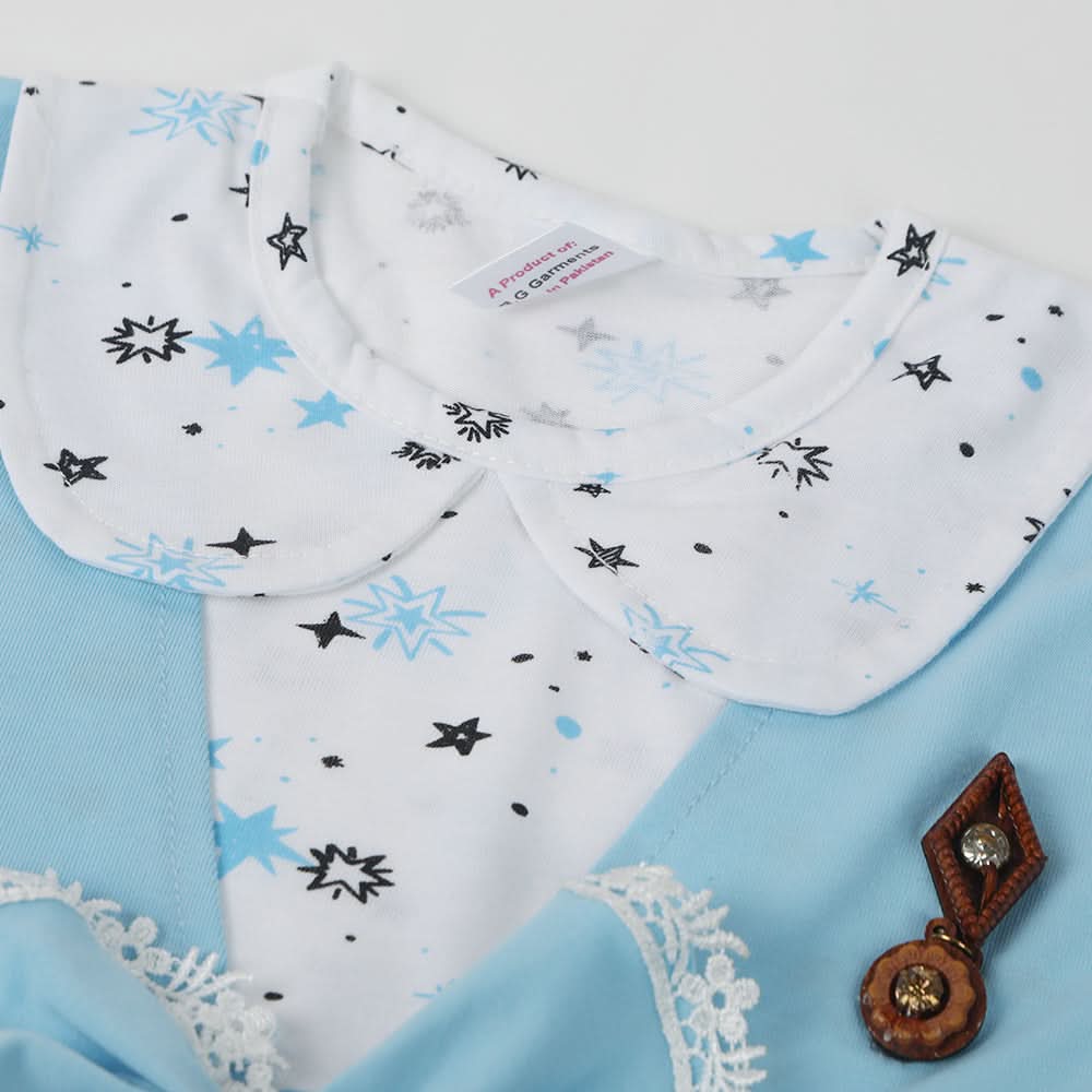 Girls Half Sleeves Suit - Blue, Girls Suits, Chase Value, Chase Value