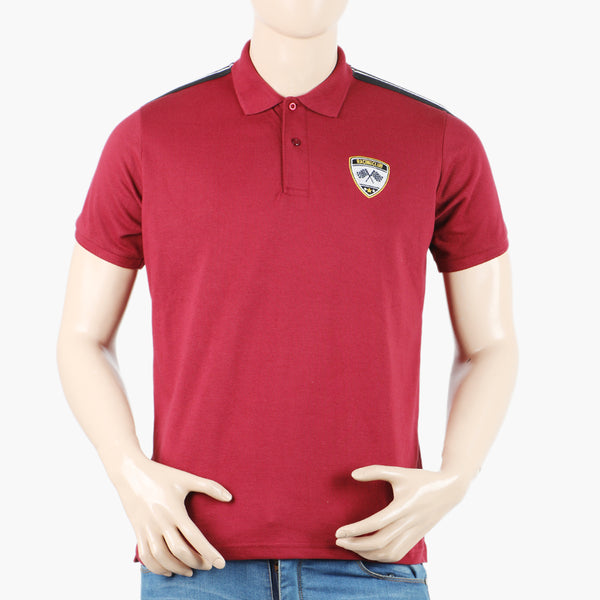 Men's Polo Half Sleeves T-Shirt - Maroon, Men's T-Shirts & Polos, Chase Value, Chase Value