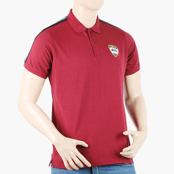 Men's Polo Half Sleeves T-Shirt - Maroon, Men's T-Shirts & Polos, Chase Value, Chase Value