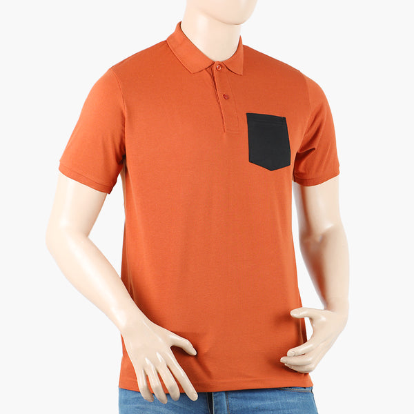 Men's Polo Half Sleeves T-Shirt - Rust