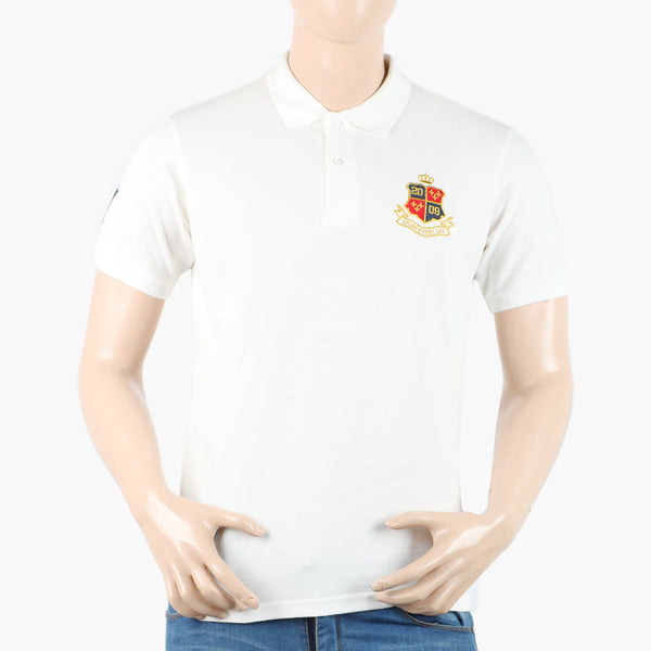 Men's Polo Half Sleeves T-Shirt - Off White