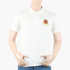 Men's Polo Half Sleeves T-Shirt - Off White, Men's T-Shirts & Polos, Chase Value, Chase Value