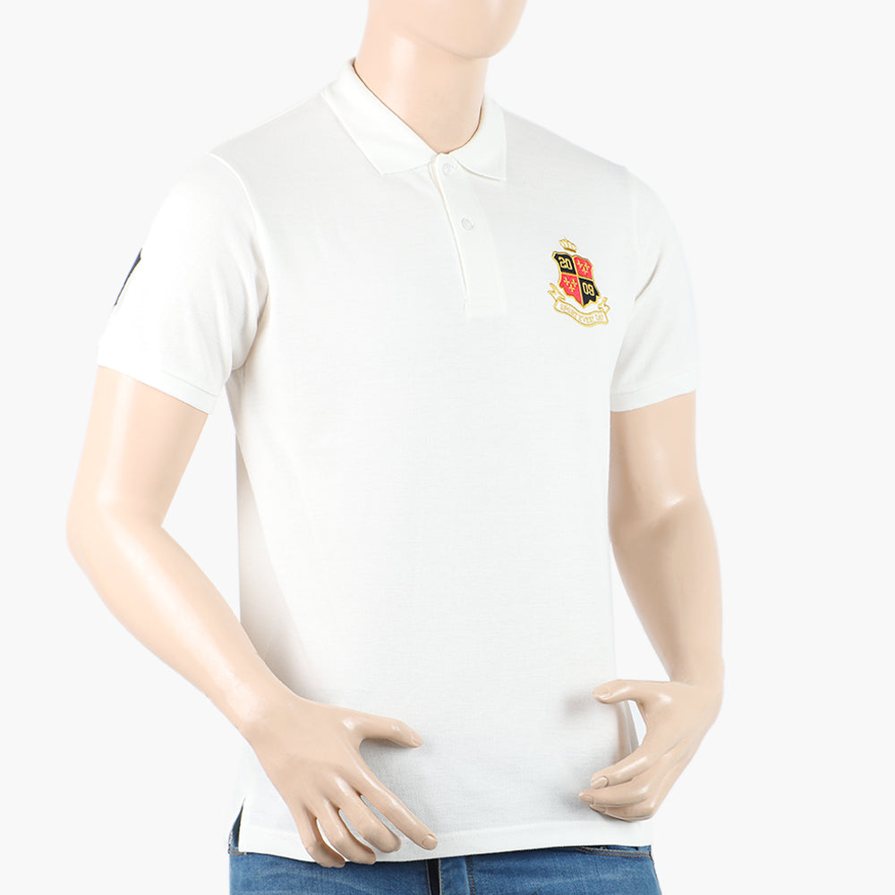 Men's Polo Half Sleeves T-Shirt - Off White, Men's T-Shirts & Polos, Chase Value, Chase Value