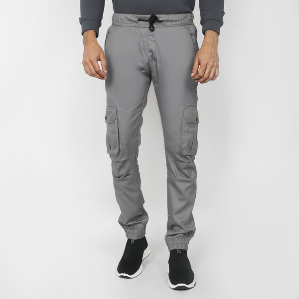 Men's Cotton Cargo Pant - Light Grey