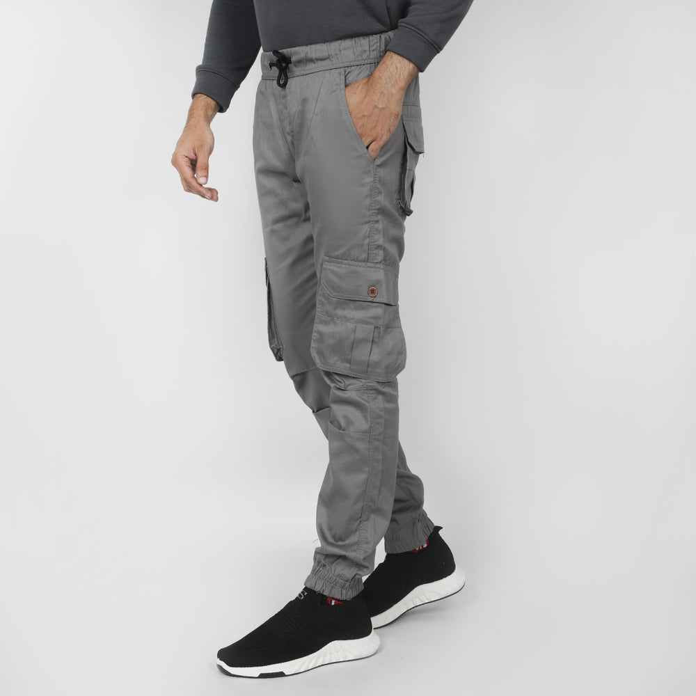 Men's Cotton Cargo Pant - Light Grey, Men's Casual Pants & Jeans, Chase Value, Chase Value