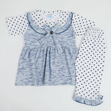 Girls Half Sleeves Suit - Blue, Girls Suits, Chase Value, Chase Value