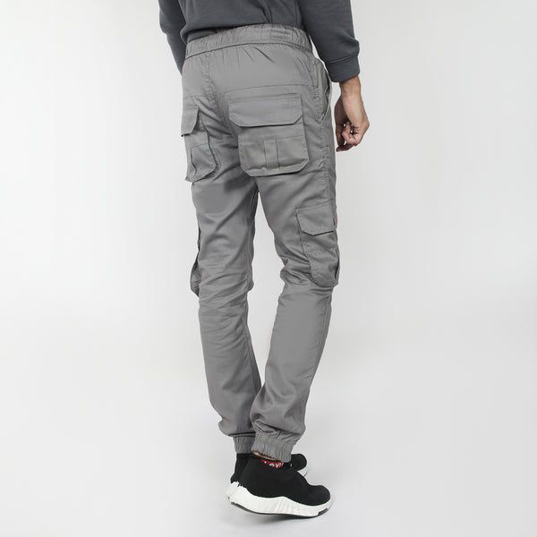 Men's Cotton Cargo Pant - Light Grey