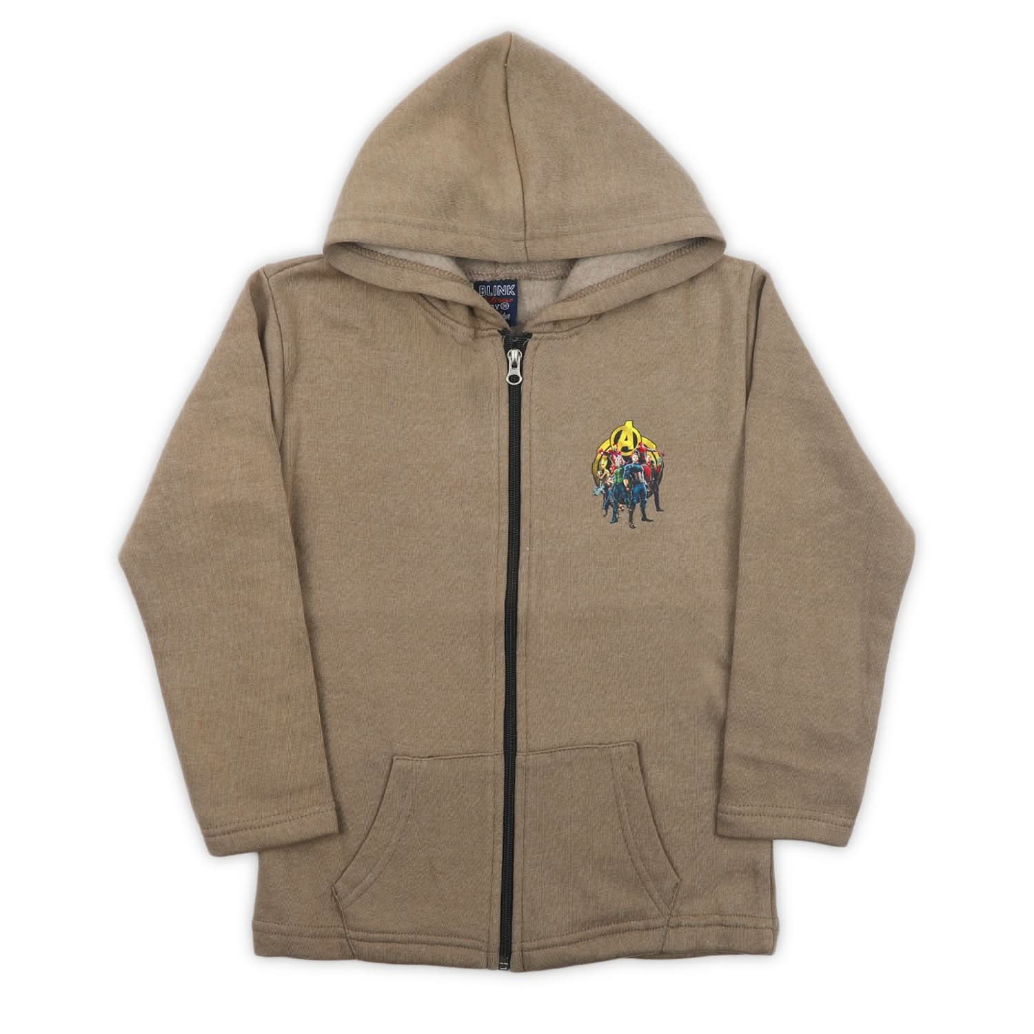 Boys Hoodie Jacket - Brown, Boys Hoodies & Sweat Shirts, Chase Value, Chase Value