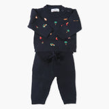 Newborn Girls Sweater - Navy Blue, Newborn Girls Winterwear, Chase Value, Chase Value