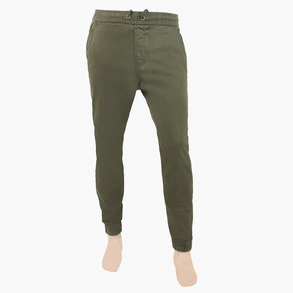 Men's Cotton Jogger Pant - Olive Green, Men's Formal Pants, Chase Value, Chase Value