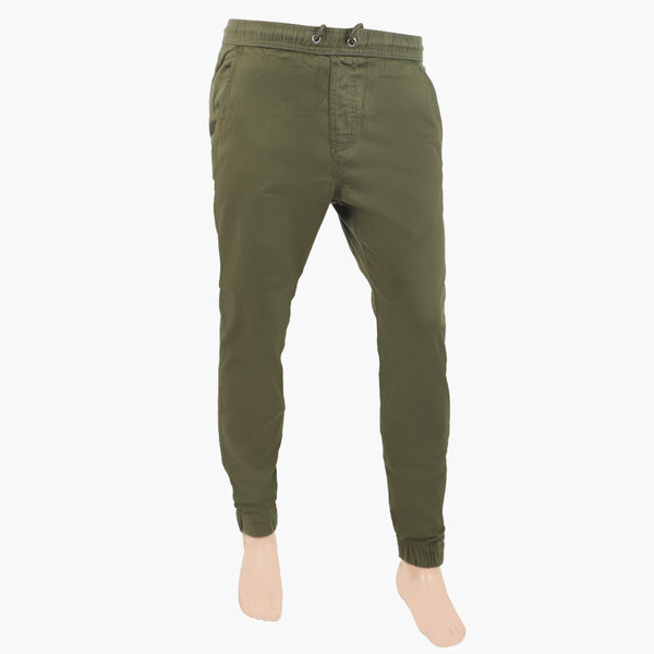 Men's Cotton Jogger Pant - Olive Green, Men's Formal Pants, Chase Value, Chase Value