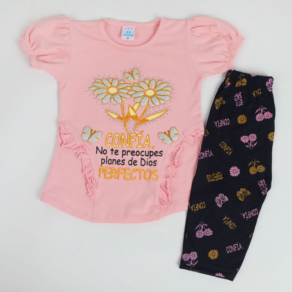 Girls Half Sleeves Suit - Pink, Girls Suits, Chase Value, Chase Value
