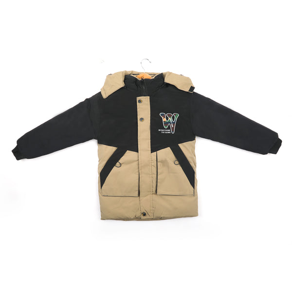 Boys Full Sleeves Jacket - Beige