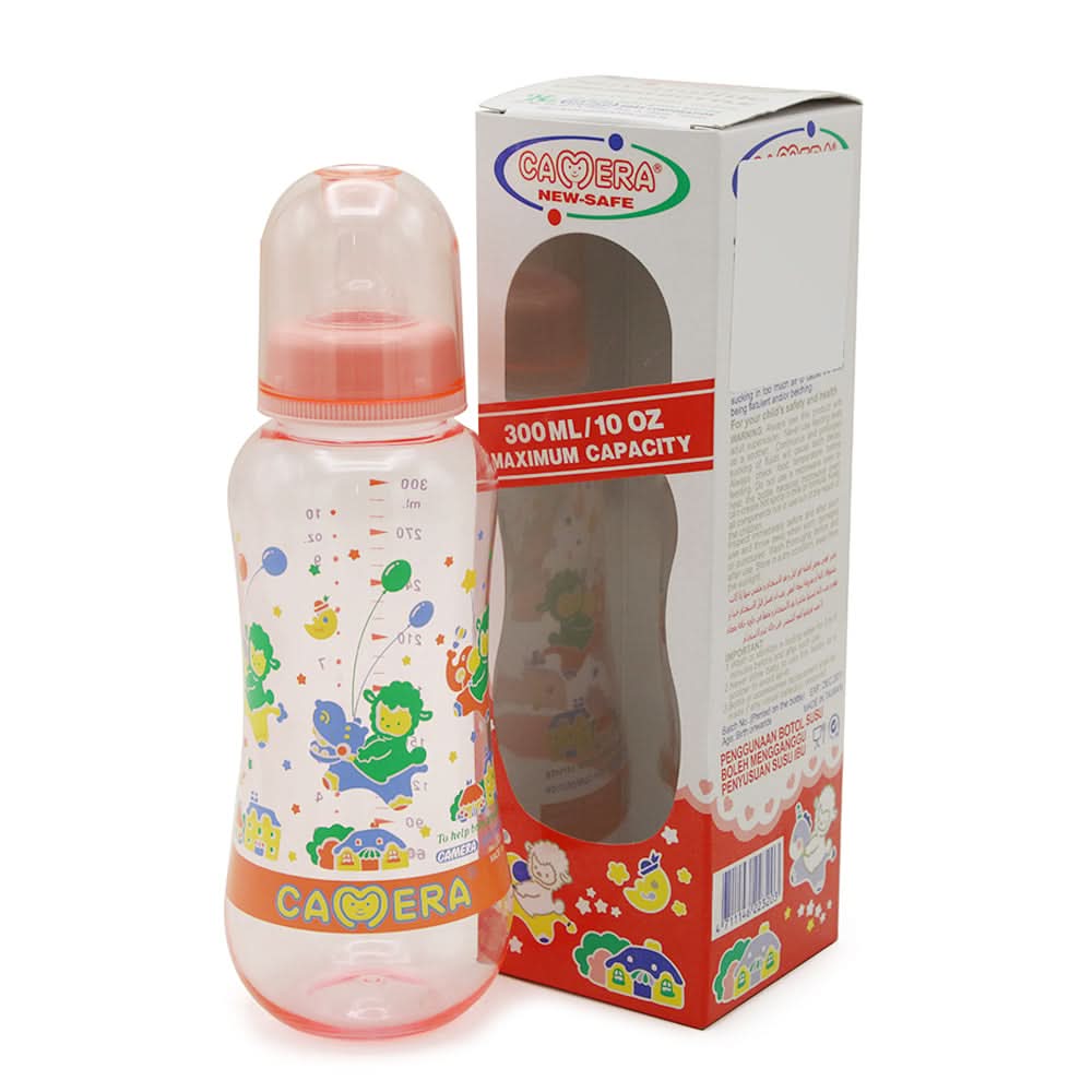 Camera Bottle Stream Line 300ml/10oz - Pink, Feeding Supplies, Chase Value, Chase Value