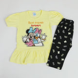 Girls Half Sleeves Suit - Yellow, Girls Suits, Chase Value, Chase Value