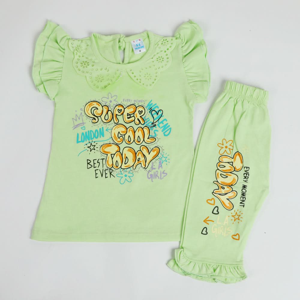 Girls Half Sleeves Suit - Grey, Girls Suits, Chase Value, Chase Value