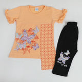 Girls Half Sleeves Suit - Peach, Girls Suits, Chase Value, Chase Value