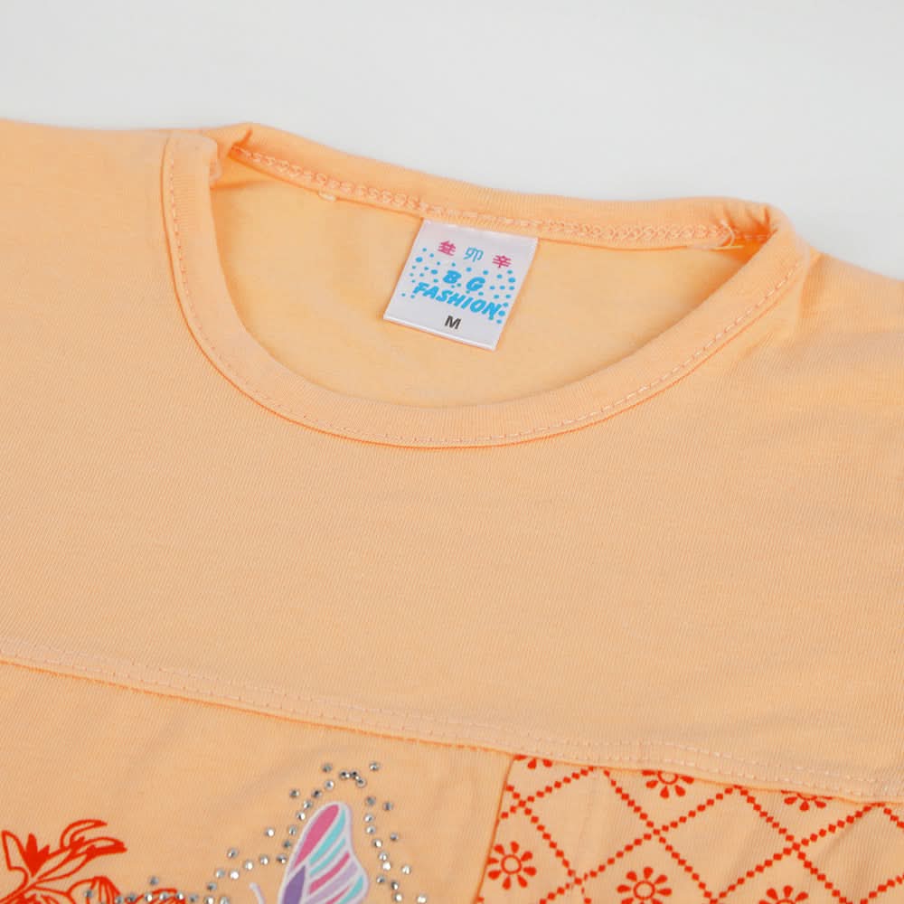Girls Half Sleeves Suit - Peach, Girls Suits, Chase Value, Chase Value
