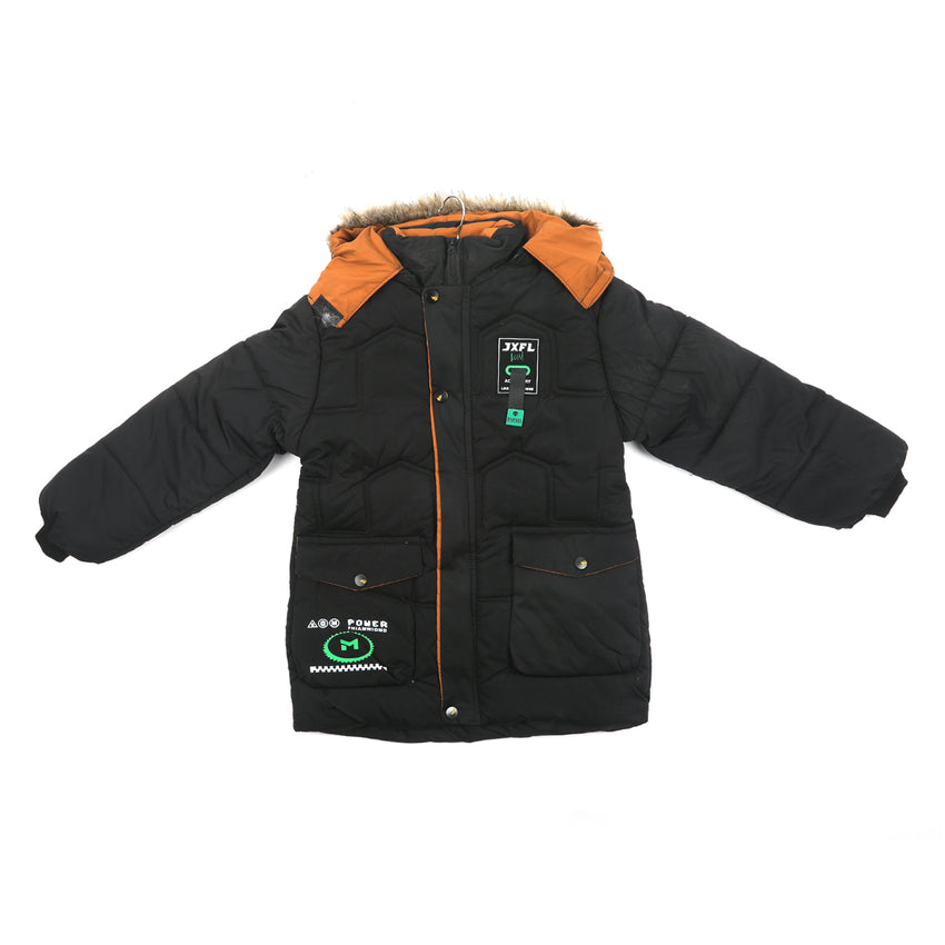 Boys Full Sleeves Jacket - Black