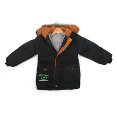 Boys Full Sleeves Jacket - Black