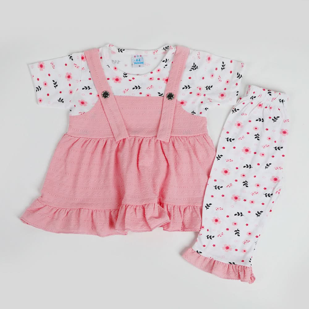 Girls Half Sleeves Suit - Pink, Girls Suits, Chase Value, Chase Value