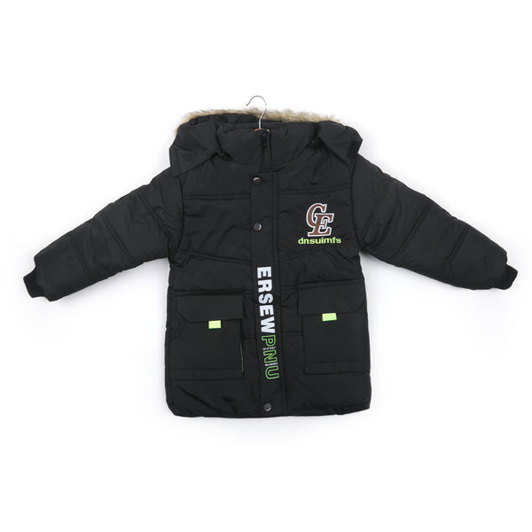 Boys Full Sleeves Jacket - Black