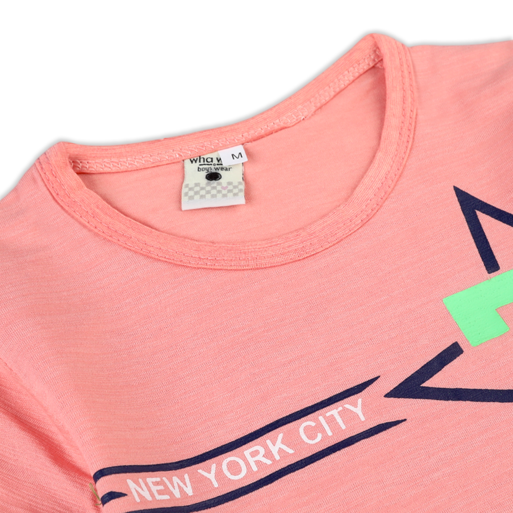 Valuable Boys Half Sleeves Suit - Peach, Boys Sets & Suits, Chase Value, Chase Value