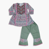Girls Embroidered Shalwar Suit - Pink, Girls Shalwar Kameez, Chase Value, Chase Value