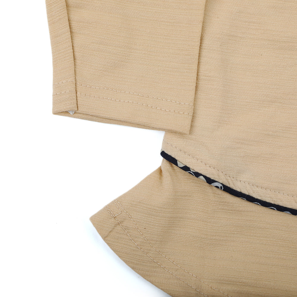 Girl Full Sleeves Tight Suit - Beige, Girls Suits, Chase Value, Chase Value